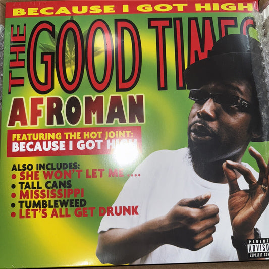 Afroman THE GOOD TIMES Cannabis Cloudy Green ETR212 2LP Vinyl IN HAND SHIPS NOW!