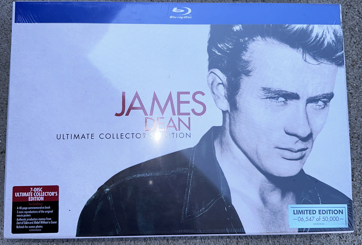 James Dean: Ultimate Collectors Edition (Blu-ray/DVD, 2013, 7-Disc Set) Rare